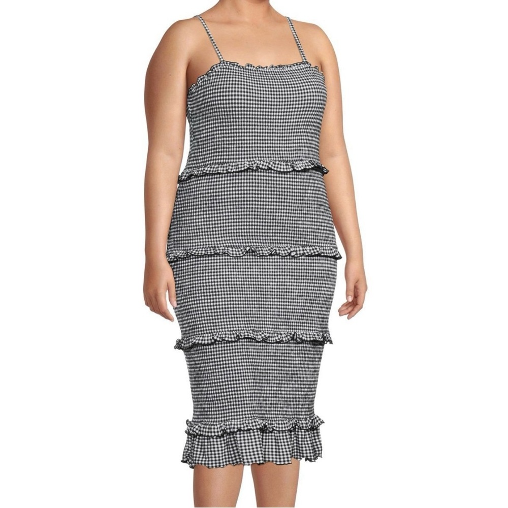 Gingham midi